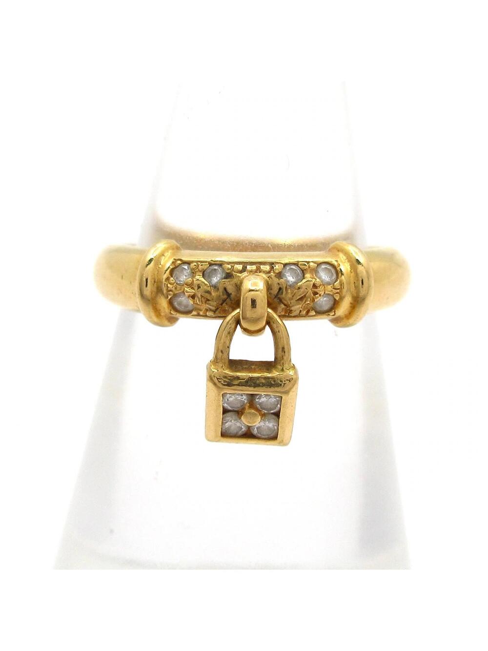 Tasaki 18K Yellow Gold Diamond Ring #4 #278528T76B